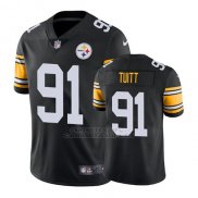 Camiseta NFL Limited Hombre Pittsburgh Steelers Stephon Tuitt Negro Vapor Untouchable Throwback