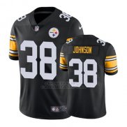 Camiseta NFL Limited Hombre Pittsburgh Steelers Trey Johnson Negro Vapor Untouchable Throwback