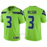 Camiseta NFL Limited Hombre Seattle Seahawks 3 Russell Wilson Vapor Untouchable Rush Limited Verde