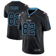 Camiseta NFL Limited Hombre Tennessee Titans Delanie Walker Negro Color Rush 2018 Lights Out