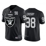 Camiseta NFL Limited Las Vegas Raiders Crosby Big Logo Number Negro
