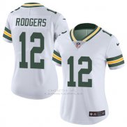 Camiseta NFL Limited Mujer Green Bay Packers 12 Rodgers Verde