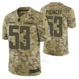 Camiseta NFL Limited San Diego Chargers 53 Mike Pouncey 2018 Salute To Service Camuflaje