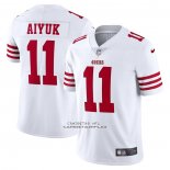 Camiseta NFL Limited San Francisco 49ers Brandon Aiyuk Vapor Untouchable Blanco
