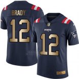Camiseta New England Patriots Brady Profundo Azul Nike Gold Legend NFL Hombre