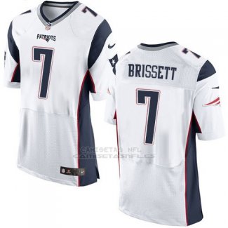 Camiseta New England Patriots Brissett Blanco Nike Elite NFL Hombre