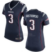 Camiseta New England Patriots Gostkowski Negro Nike Game NFL Mujer