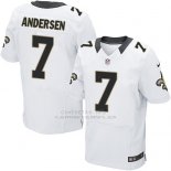 Camiseta New Orleans Saints Andersen Blanco Nike Elite NFL Hombre