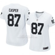 Camiseta Oakland Raiders Casper Blanco Nike Game NFL Mujer