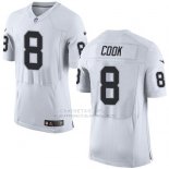 Camiseta Oakland Raiders Cook Blanco Nike Elite NFL Hombre