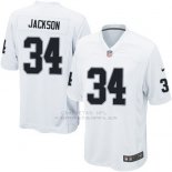 Camiseta Oakland Raiders Jackson Blanco Nike Game NFL Hombre