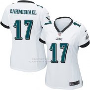 Camiseta Philadelphia Eagles Carmichael Blanco Nike Game NFL Mujer
