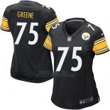 Camiseta Pittsburgh Steelers Greene Negro Nike Game NFL Mujer