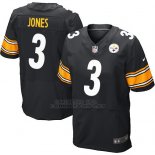 Camiseta Pittsburgh Steelers Jones Negro Nike Elite NFL Hombre
