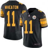 Camiseta Pittsburgh Steelers Wheaton Negro Nike Legend NFL Hombre