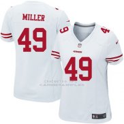 Camiseta San Francisco 49ers Miller Blanco Nike Game NFL Mujer