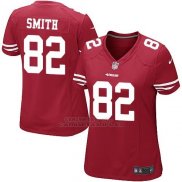 Camiseta San Francisco 49ers Smith Rojo Nike Game NFL Mujer