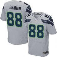 Camiseta Seattle Seahawks Graham Apagado Blanco Nike Elite NFL Hombre