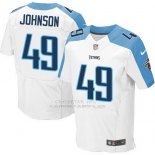 Camiseta Tennessee Titans Johnson Blanco Nike Elite NFL Hombre