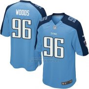 Camiseta Tennessee Titans Woods Azul Nike Game NFL Hombre