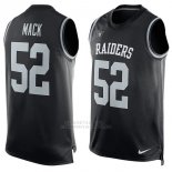 Camisetas Sin Mangas NFL Limited Hombre Oakland Raiders 52 Mack Negro