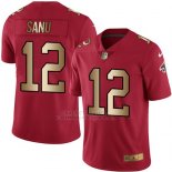 Camiseta Atlanta Falcons Sanu Rojo Nike Gold Legend NFL Hombre