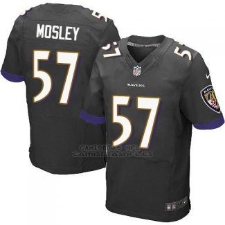Camiseta Baltimore Ravens Mosley Negro Nike Elite NFL Hombre
