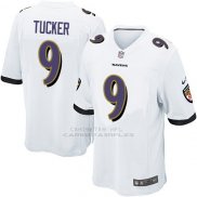 Camiseta Baltimore Ravens Tucker Blanco Nike Game NFL Hombre