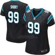 Camiseta Carolina Panthers Short Negro Nike Game NFL Mujer