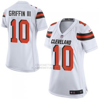 Camiseta Cleveland Browns Griffin Blanco Nike Game NFL Mujer