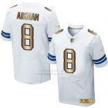 Camiseta Dallas Cowboys Aikman Blanco Nike Gold Elite NFL Hombre