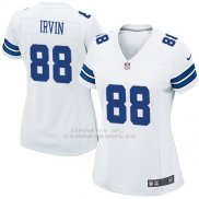 Camiseta Dallas Cowboys Irvin Blanco Nike Game NFL Mujer