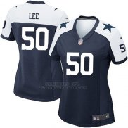 Camiseta Dallas Cowboys Lee Negro Blanco Nike Game NFL Mujer