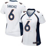 Camiseta Denver Broncos Sanchez Blanco Nike Game NFL Mujer