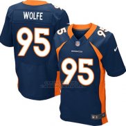 Camiseta Denver Broncos Wolfe Azul Nike Elite NFL Hombre