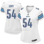 Camiseta Detroit Lions Levy Blanco Nike Game NFL Mujer