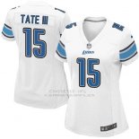 Camiseta Detroit Lions Tate Blanco Nike Game NFL Mujer