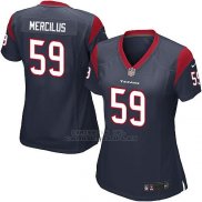 Camiseta Houston Texans Mercilus Negro Nike Game NFL Mujer
