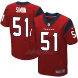 Camiseta Houston Texans Simon Rojo Nike Elite NFL Hombre