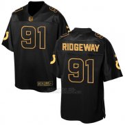 Camiseta Indianapolis Colts Ridgeway Negro 2016 Nike Elite Pro Line Gold NFL Hombre