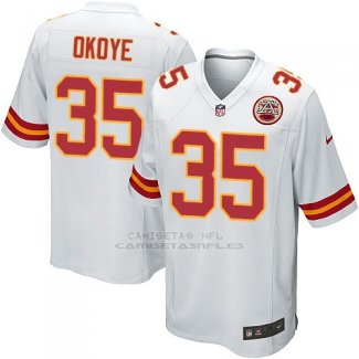 Camiseta Kansas City Chiefs Okoye Blanco Nike Game NFL Nino