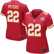 Camiseta Kansas City Chiefs Peters Rojo Nike Game NFL Mujer