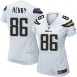 Camiseta Los Angeles Chargers Henry Blanco Nike Game NFL Mujer
