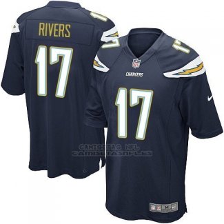 Camiseta Los Angeles Chargers Rivers Negro Nike Game NFL Hombre