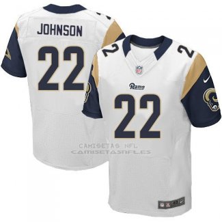 Camiseta Los Angeles Rams Johnson Blanco Nike Elite NFL Hombre