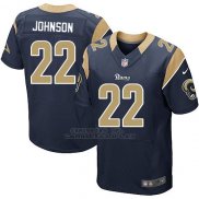 Camiseta Los Angeles Rams Johnson Profundo Azul Nike Elite NFL Hombre