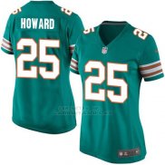 Camiseta Miami Dolphins Howard Verde Oscuro Nike Game NFL Mujer