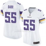 Camiseta Minnesota Vikings Barr Blanco Nike Game NFL Mujer