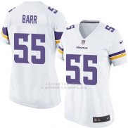 Camiseta Minnesota Vikings Barr Blanco Nike Game NFL Mujer