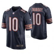 Camiseta NFL Game Hombre Chicago Bears Mitch Trubisky Navy